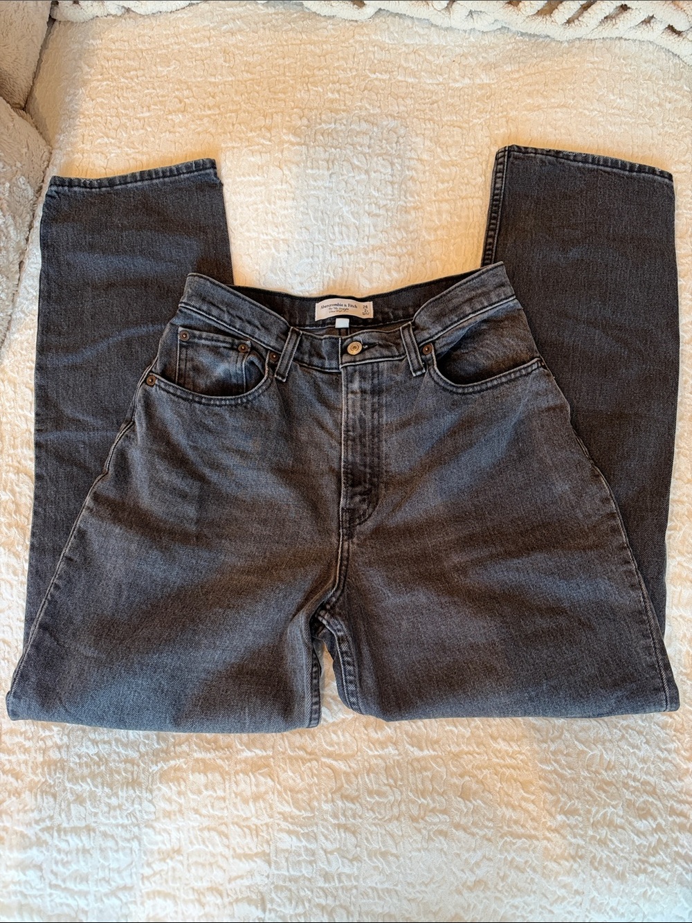 Abercrombie ultra high rise straight